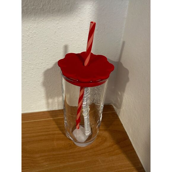 Starbucks 2026 Valentines Recycled Glass Cold Cup Tumbler 16 Oz. NWT - Picture 3 of 4